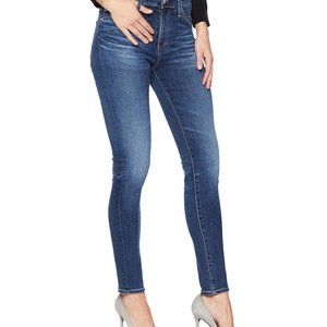 AG the Farrah Skinny Ankle Indigo Avenue high rise skinny jeans